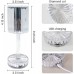 Crystal Touch Lamp for Bedroom|Diamond Cut Design Lamp| USB Rechargeable Touch Beside Lamp 16 Colors Changing Table Lamp for Home Décor